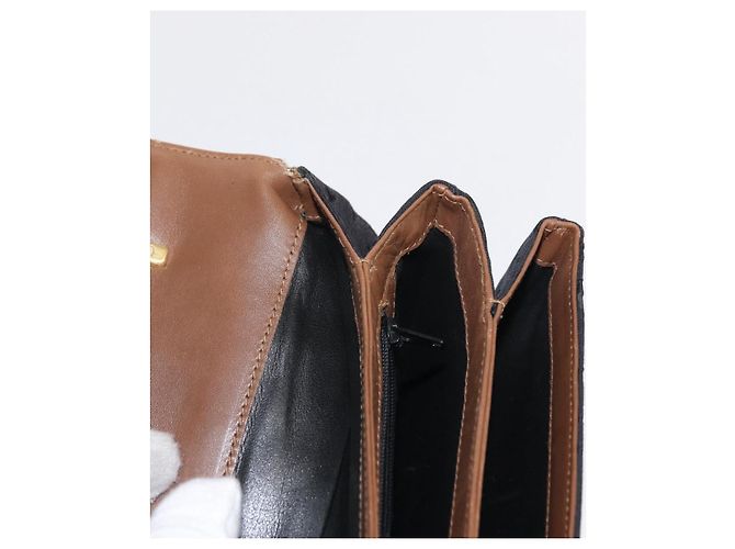 Autre Marque Bolsa de mão em lona e couro preto e dourado Auth bs31218 da TIFFANY&Co. - vista 18