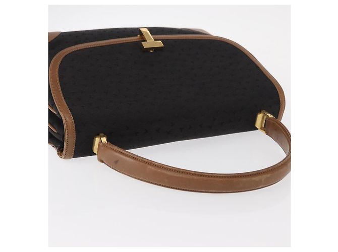 Autre Marque Bolsa de mão em lona e couro preto e dourado Auth bs31218 da TIFFANY&Co. - vista 6