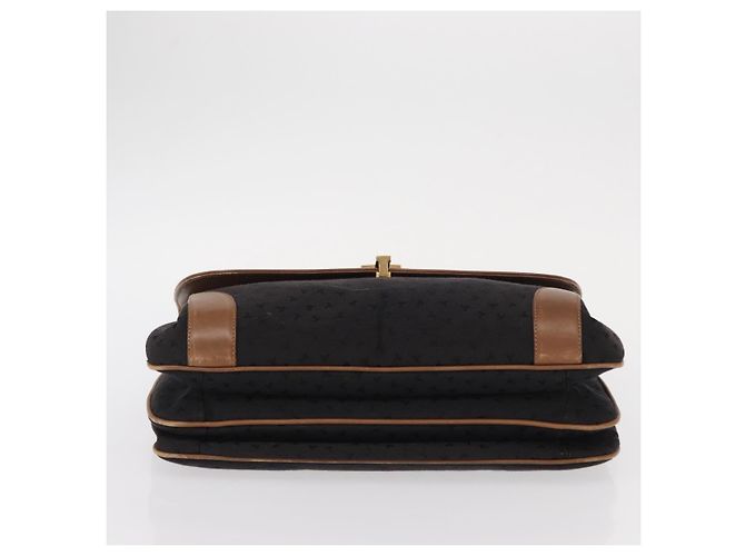 Autre Marque Bolsa de mão em lona e couro preto e dourado Auth bs31218 da TIFFANY&Co. - vista 9