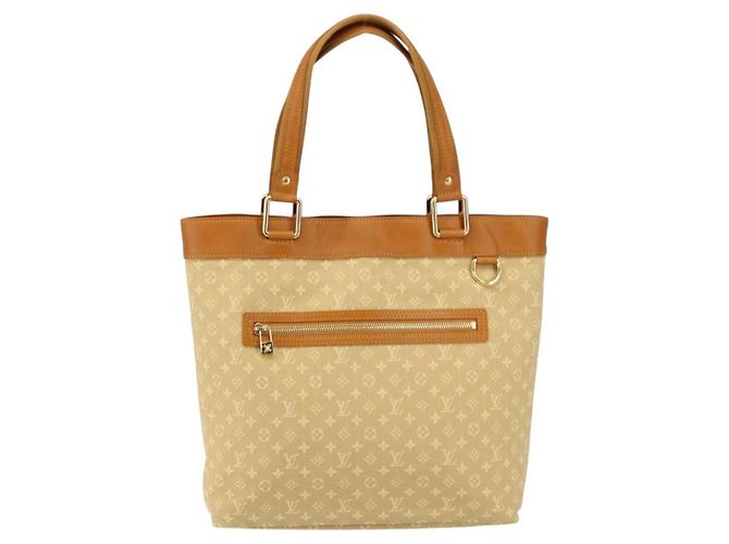 LOUIS VUITTON Borsa Tote Mini Lucille GM Monogram Beige M92683 LV Auth ka218 - vista 13