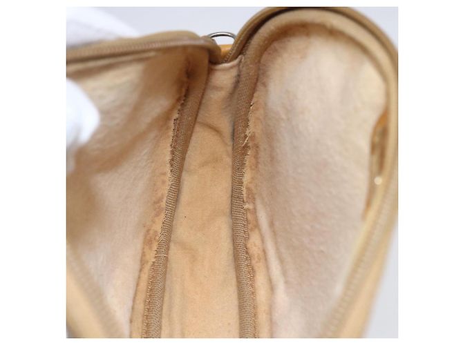 Gucci Sac à épaule Micro GG Supreme en PVC beige et or 007 104 0013 Auth BA8452 Doré - vue 19