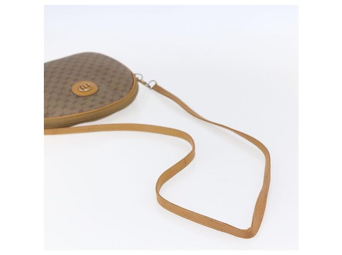 Gucci Sac à épaule Micro GG Supreme en PVC beige et or 007 104 0013 Auth BA8452 Doré - vue 7