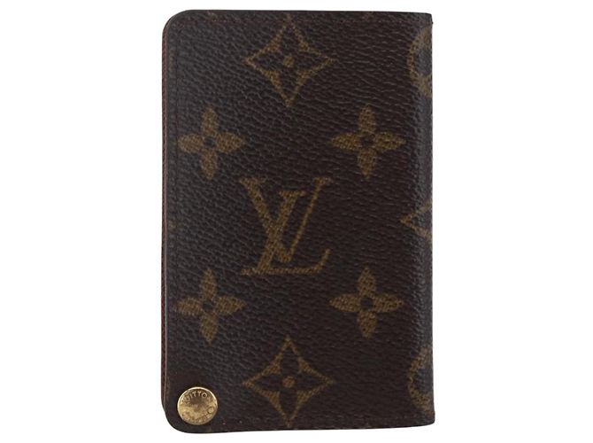 LOUIS VUITTON Monogram Porto Cartes Crdit Pression Estuche de Tarjetas M60937 Auth th6543 Monograma - vista 13