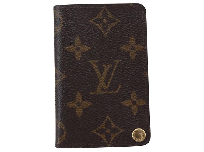LOUIS VUITTON Monogram Porto Cartes Crdit Pression Estuche de Tarjetas M60937 Auth th6543 Monograma - vista 2