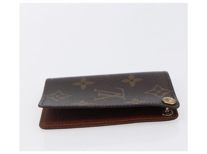 LOUIS VUITTON Monogram Porto Cartes Crdit Pression Estuche de Tarjetas M60937 Auth th6543 Monograma - vista 3