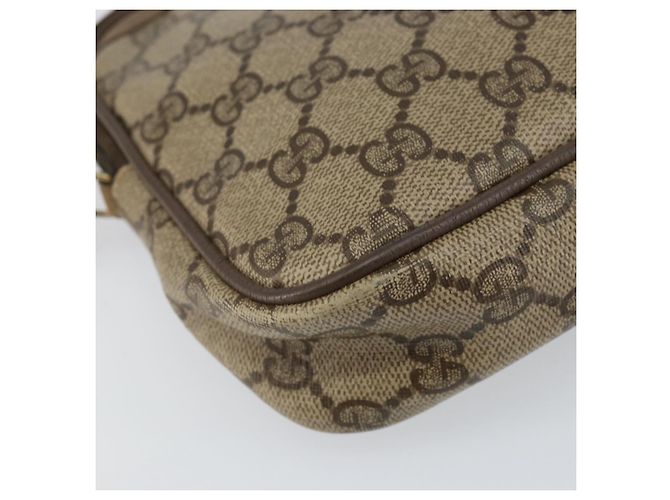 Gucci Borsa a Spalla GG Supreme PVC Beige Oro 97 02 068 Auth 154585 D'oro - vista 11