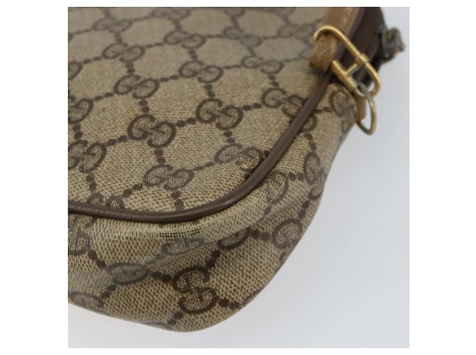 Gucci Borsa a Spalla GG Supreme PVC Beige Oro 97 02 068 Auth 154585 D'oro - vista 12