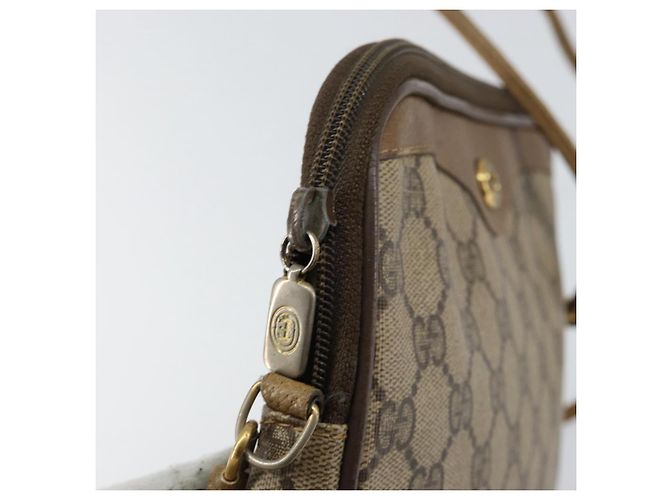 Gucci Borsa a Spalla GG Supreme PVC Beige Oro 97 02 068 Auth 154585 D'oro - vista 15