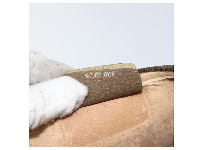 Gucci Borsa a Spalla GG Supreme PVC Beige Oro 97 02 068 Auth 154585 D'oro - vista 20