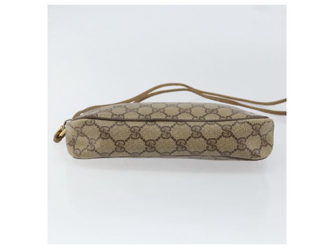 Gucci Borsa a Spalla GG Supreme PVC Beige Oro 97 02 068 Auth 154585 D'oro - vista 9