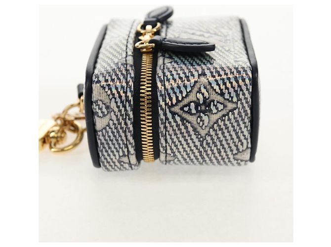 LOUIS VUITTON Borsa Micro Vanity Bijoux in Jacquard Laminato R95559 Auth 129778M D'oro Monogramma - vista 3