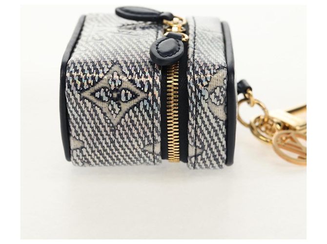 LOUIS VUITTON Borsa Micro Vanity Bijoux in Jacquard Laminato R95559 Auth 129778M D'oro Monogramma - vista 4