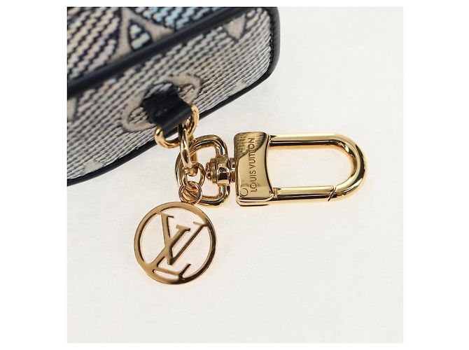 LOUIS VUITTON Borsa Micro Vanity Bijoux in Jacquard Laminato R95559 Auth 129778M D'oro Monogramma - vista 7