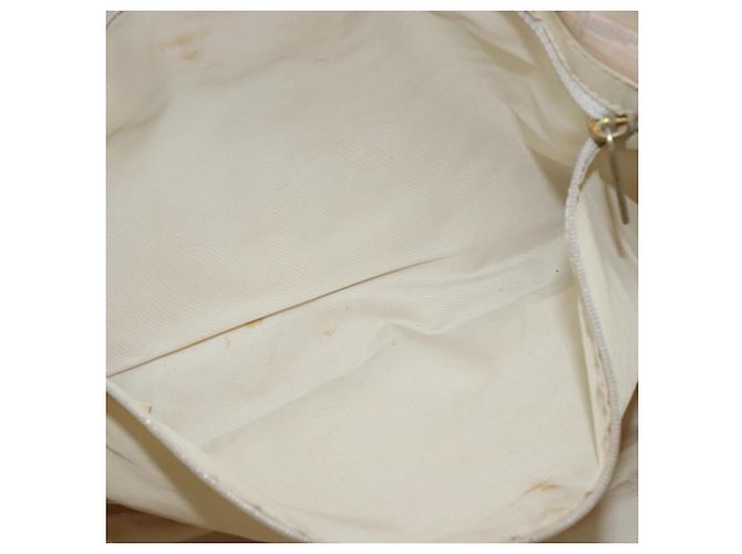 CHANEL Neue Reisetasche Nylon Beige Gold CC Auth bs30490 Golden - Ansicht 19