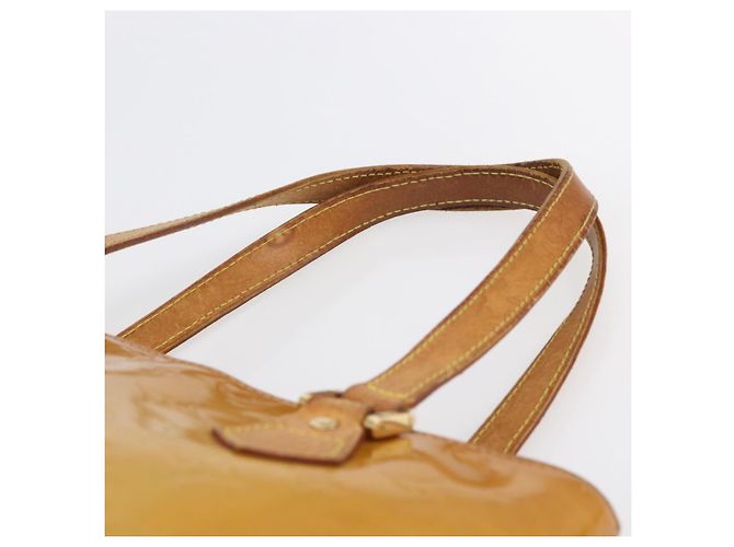 LOUIS VUITTON Sac à main Monogram Vernis Houston Beige M91004 LV Auth bs30514 - vue 14