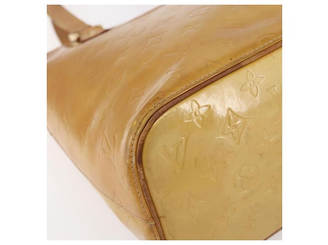 LOUIS VUITTON Sac à main Monogram Vernis Houston Beige M91004 LV Auth bs30514 - vue 15