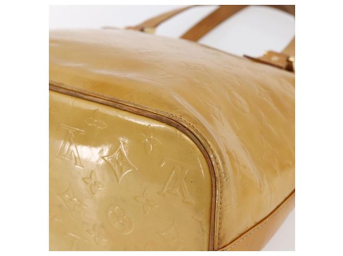 LOUIS VUITTON Sac à main Monogram Vernis Houston Beige M91004 LV Auth bs30514 - vue 16