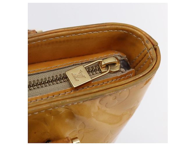 LOUIS VUITTON Sac à main Monogram Vernis Houston Beige M91004 LV Auth bs30514 - vue 18