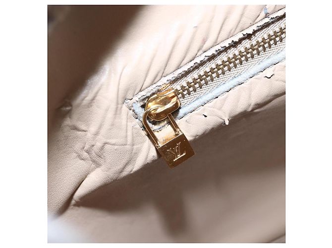 LOUIS VUITTON Sac à main Monogram Vernis Houston Beige M91004 LV Auth bs30514 - vue 19