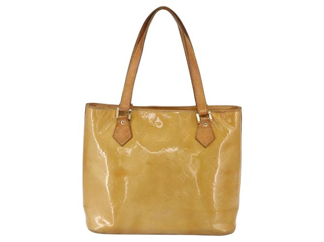 LOUIS VUITTON Sac à main Monogram Vernis Houston Beige M91004 LV Auth bs30514 - vue 2