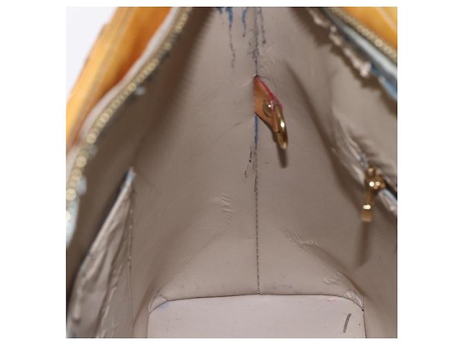 LOUIS VUITTON Sac à main Monogram Vernis Houston Beige M91004 LV Auth bs30514 - vue 21