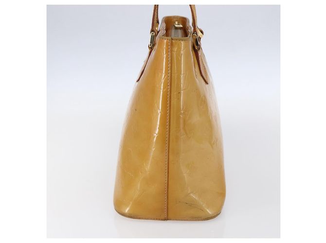 LOUIS VUITTON Sac à main Monogram Vernis Houston Beige M91004 LV Auth bs30514 - vue 4