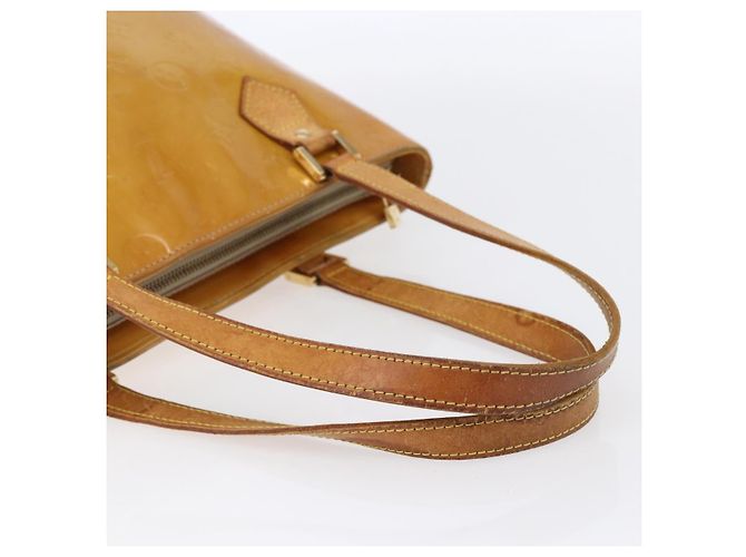 LOUIS VUITTON Sac à main Monogram Vernis Houston Beige M91004 LV Auth bs30514 - vue 7
