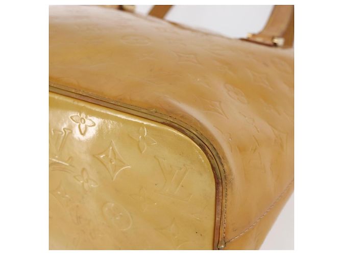 LOUIS VUITTON Sac à main Monogram Vernis Houston Beige M91004 LV Auth bs30514 - vue 8