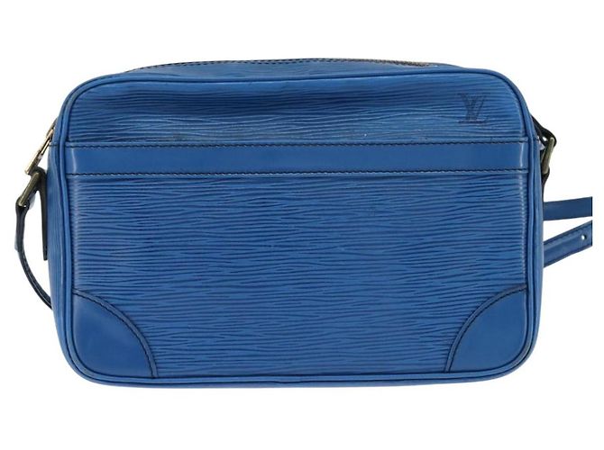 LOUIS VUITTON Borsa a Spalla Epi Trocadero 23 Blu M52305 LV Auth 150255 - vista 13