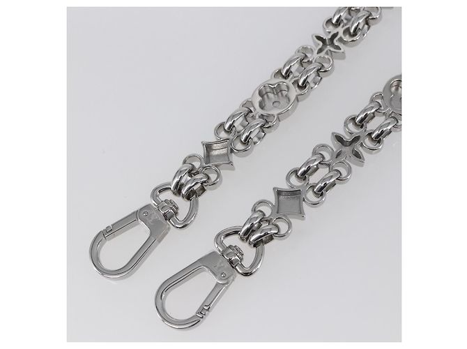 LOUIS VUITTON Cintura a Spalla in Catena Metallica 23,6"" Argento LV Auth 150795 - vista 7