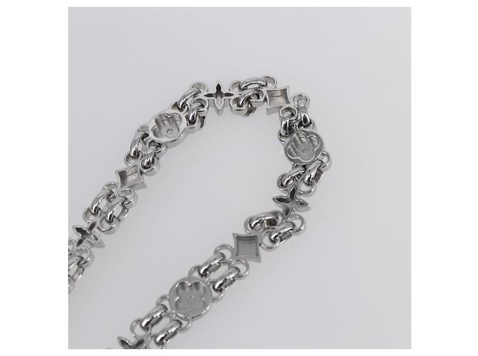 LOUIS VUITTON Cintura a Spalla in Catena Metallica 23,6"" Argento LV Auth 150795 - vista 9