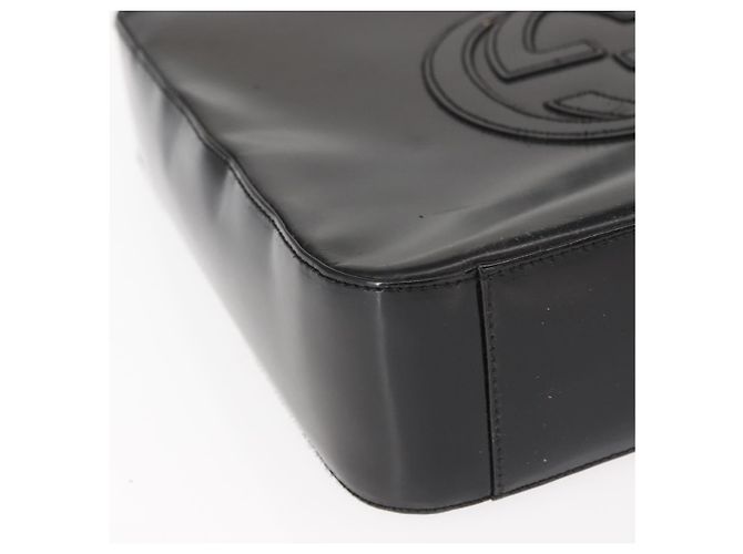 GUCCI Soho Shoulder Bag Enamel Black Auth ep11593 - view 10