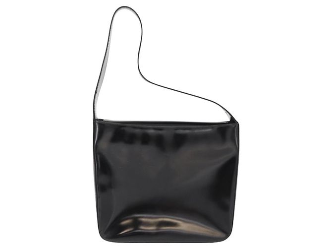 GUCCI Soho Shoulder Bag Enamel Black Auth ep11593 - view 3