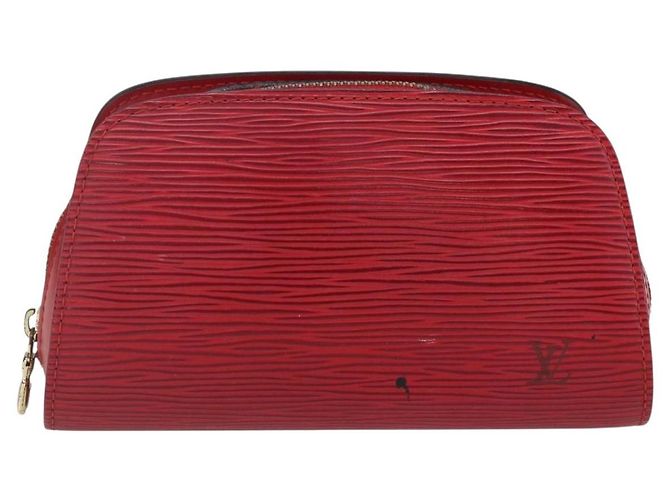 LOUIS VUITTON Pochette Dauphine PM Epi Rosso Castigliano M48447 LV Auth BA7421 - vista 13