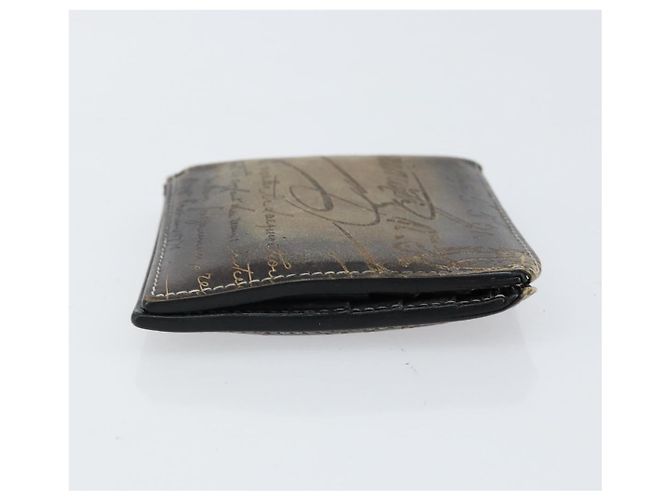 Portafoglio Berluti in pelle marrone Auth bs30657 - vista 4