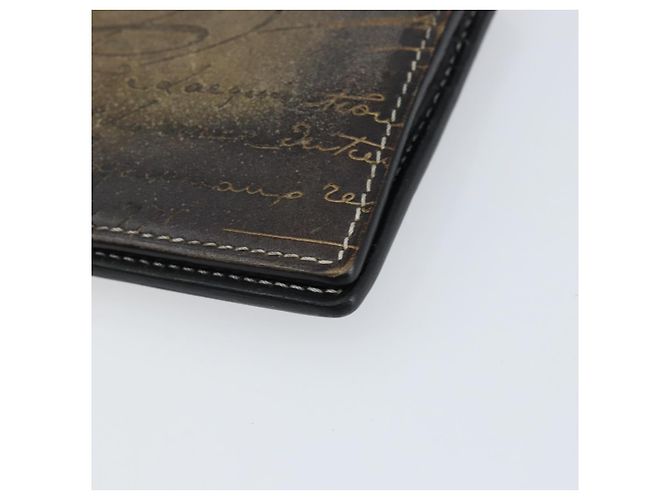 Portafoglio Berluti in pelle marrone Auth bs30657 - vista 8