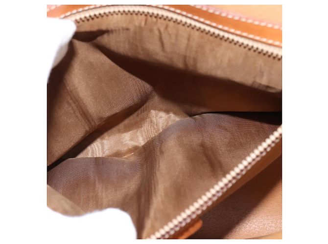 Céline Bolsa de Ombro em Lona Macadam CELINE em Couro PVC Marrom Dourado Auth ep11523 - vista 20