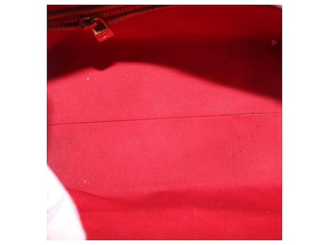 LOUIS VUITTON Monogram Vernis Reade PM Borsa a Mano Rossa M91088 LV Auth hk3180 Rosso - vista 11