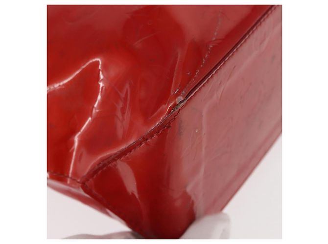 LOUIS VUITTON Monogram Vernis Reade PM Borsa a Mano Rossa M91088 LV Auth hk3180 Rosso - vista 14