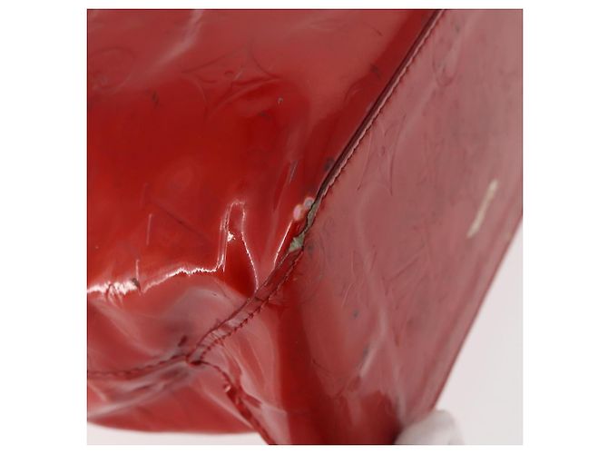 LOUIS VUITTON Monogram Vernis Reade PM Borsa a Mano Rossa M91088 LV Auth hk3180 Rosso - vista 16