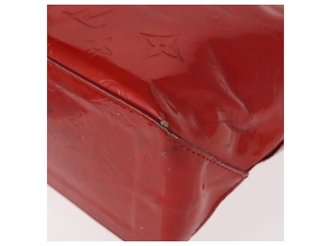 LOUIS VUITTON Monogram Vernis Reade PM Borsa a Mano Rossa M91088 LV Auth hk3180 Rosso - vista 17