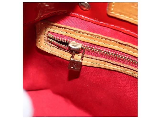 LOUIS VUITTON Monogram Vernis Reade PM Borsa a Mano Rossa M91088 LV Auth hk3180 Rosso - vista 22