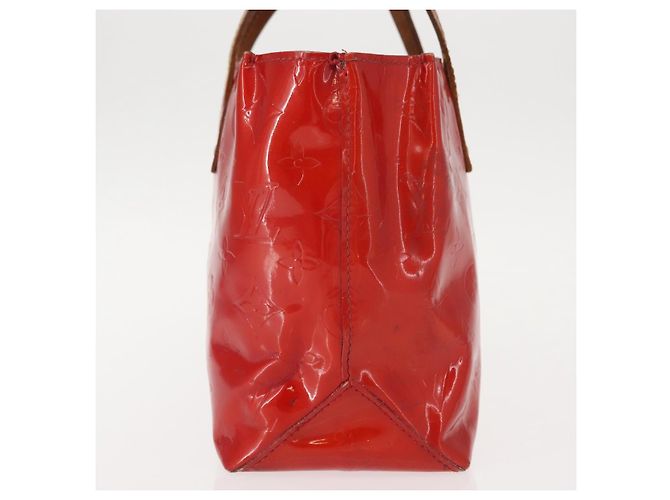 LOUIS VUITTON Monogram Vernis Reade PM Borsa a Mano Rossa M91088 LV Auth hk3180 Rosso - vista 3