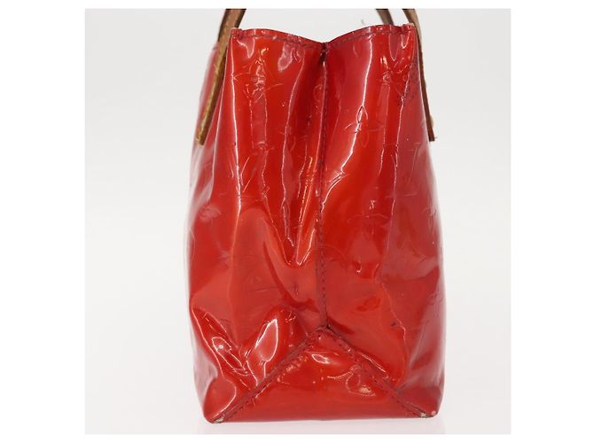 LOUIS VUITTON Monogram Vernis Reade PM Borsa a Mano Rossa M91088 LV Auth hk3180 Rosso - vista 4