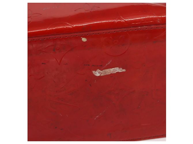 LOUIS VUITTON Monogram Vernis Reade PM Borsa a Mano Rossa M91088 LV Auth hk3180 Rosso - vista 6