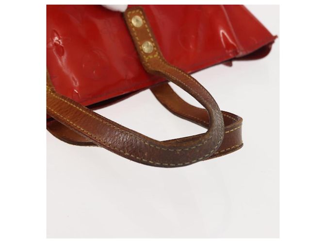 LOUIS VUITTON Monogram Vernis Reade PM Borsa a Mano Rossa M91088 LV Auth hk3180 Rosso - vista 8