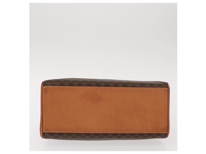 Céline Borsa a mano in tela Macadam CELINE in pelle PVC marrone oro Auth ep11633 D'oro - vista 11