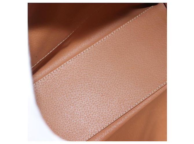Céline Borsa a mano in tela Macadam CELINE in pelle PVC marrone oro Auth ep11633 D'oro - vista 21