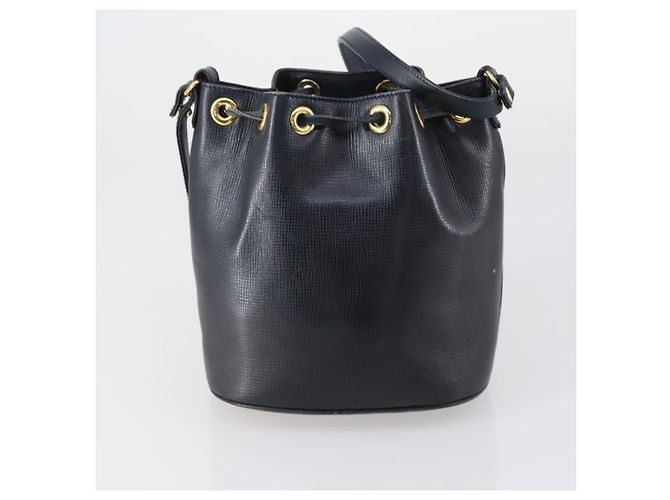 Chloé Borsa Chloe HUNTING WORLD in pelle 2 pezzi blu navy marrone Auth gh1181 - vista 13