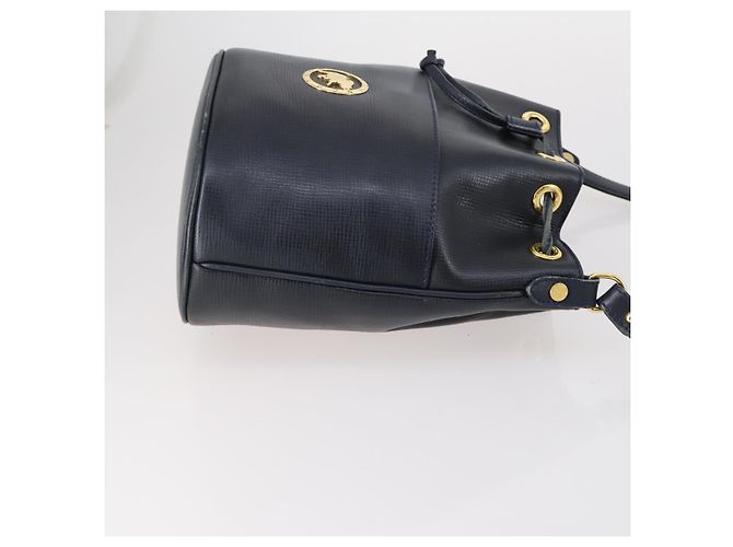 Chloé Borsa Chloe HUNTING WORLD in pelle 2 pezzi blu navy marrone Auth gh1181 - vista 14